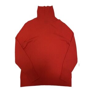 Womens 100% Cashmere Turtleneck Sweater XL Quiet Luxury Capsule Transition Craft